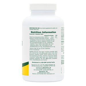 First side product image of Vitamin D3 1000 IU Chewables containing Vitamin D3 1000 IU Chewables