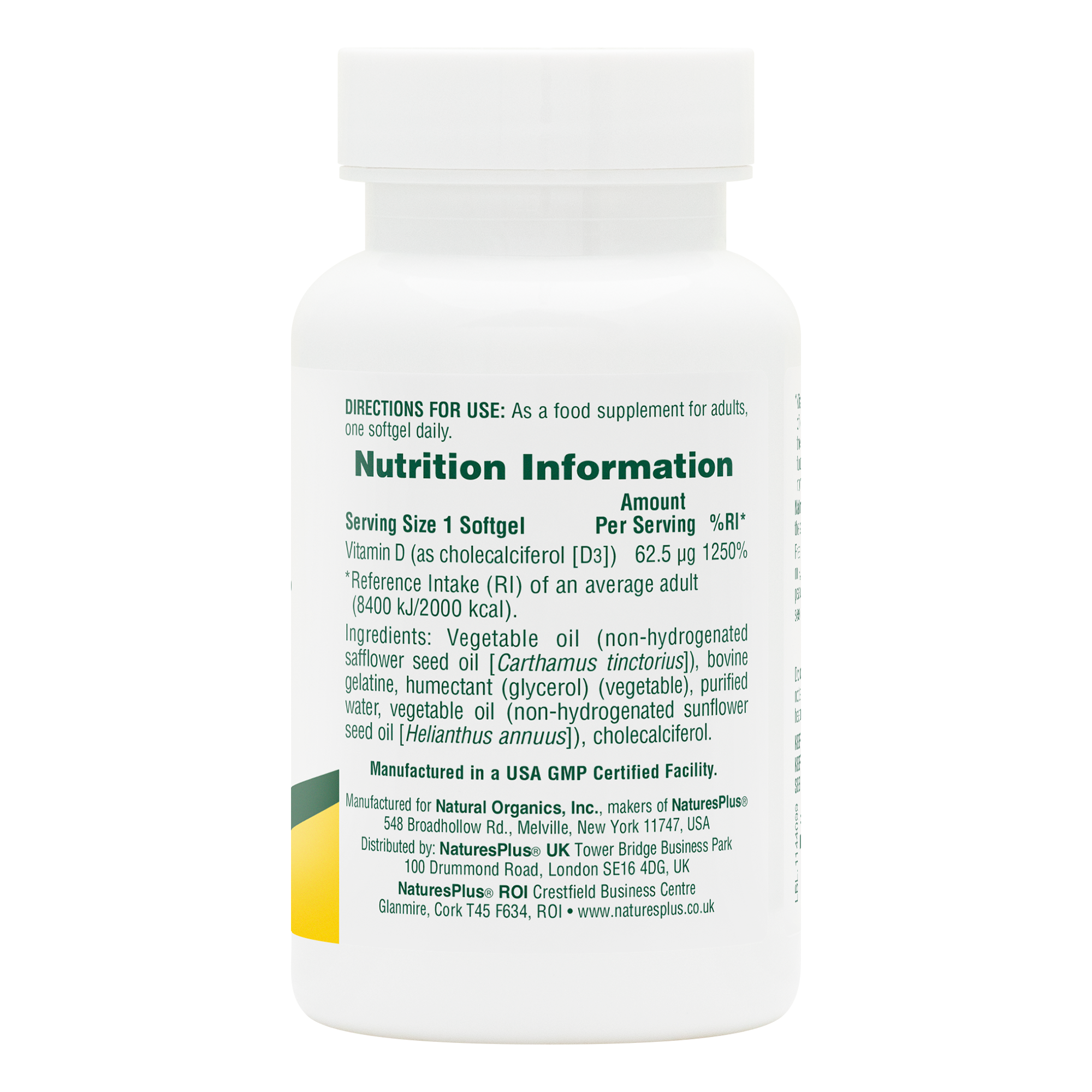 Vitamin D3 2500 IU Softgels