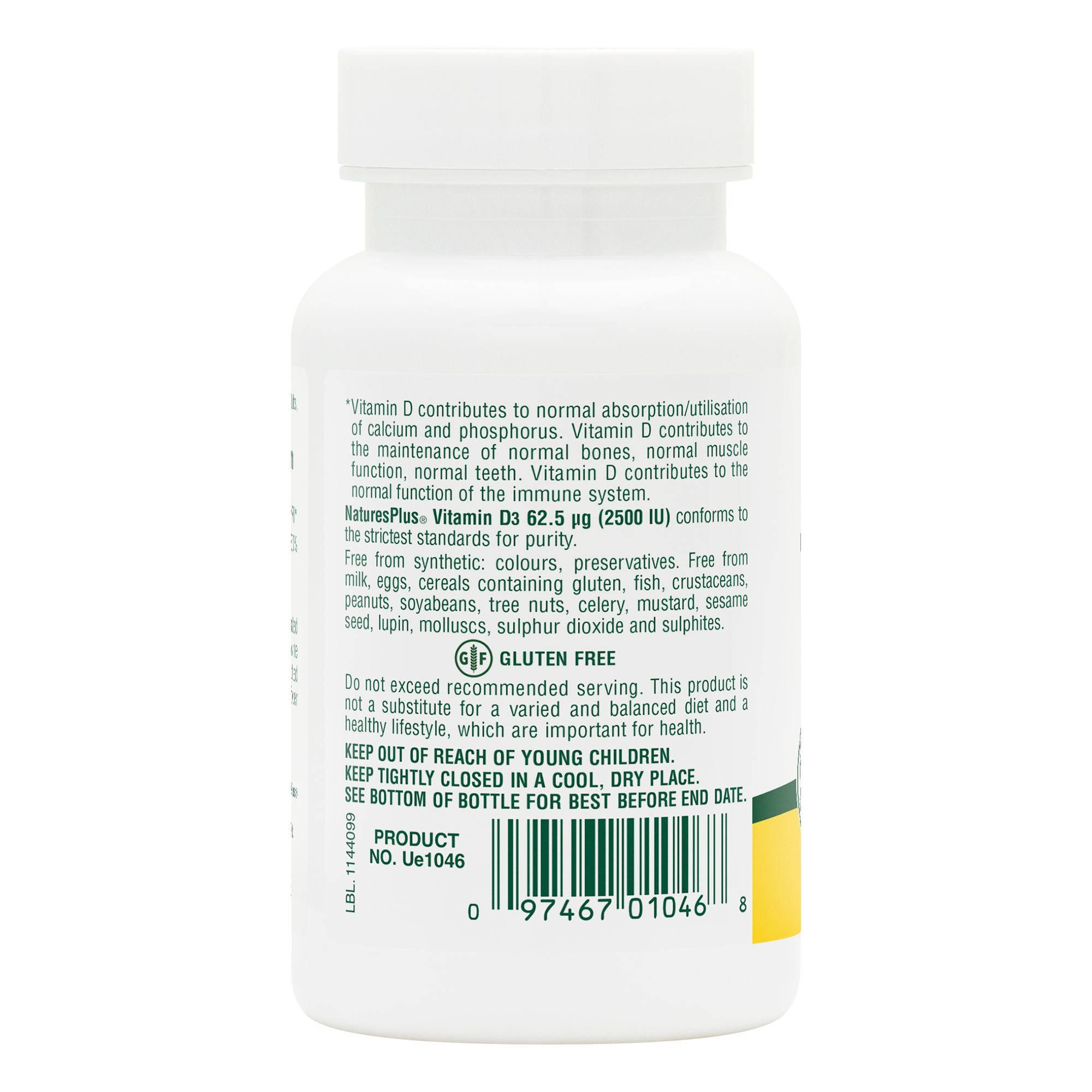 Vitamin D3 2500 IU Softgels