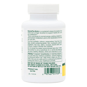 Second side product image of Biotin 10,000 MCG Tablets containing Biotin 10,000 MCG Tablets