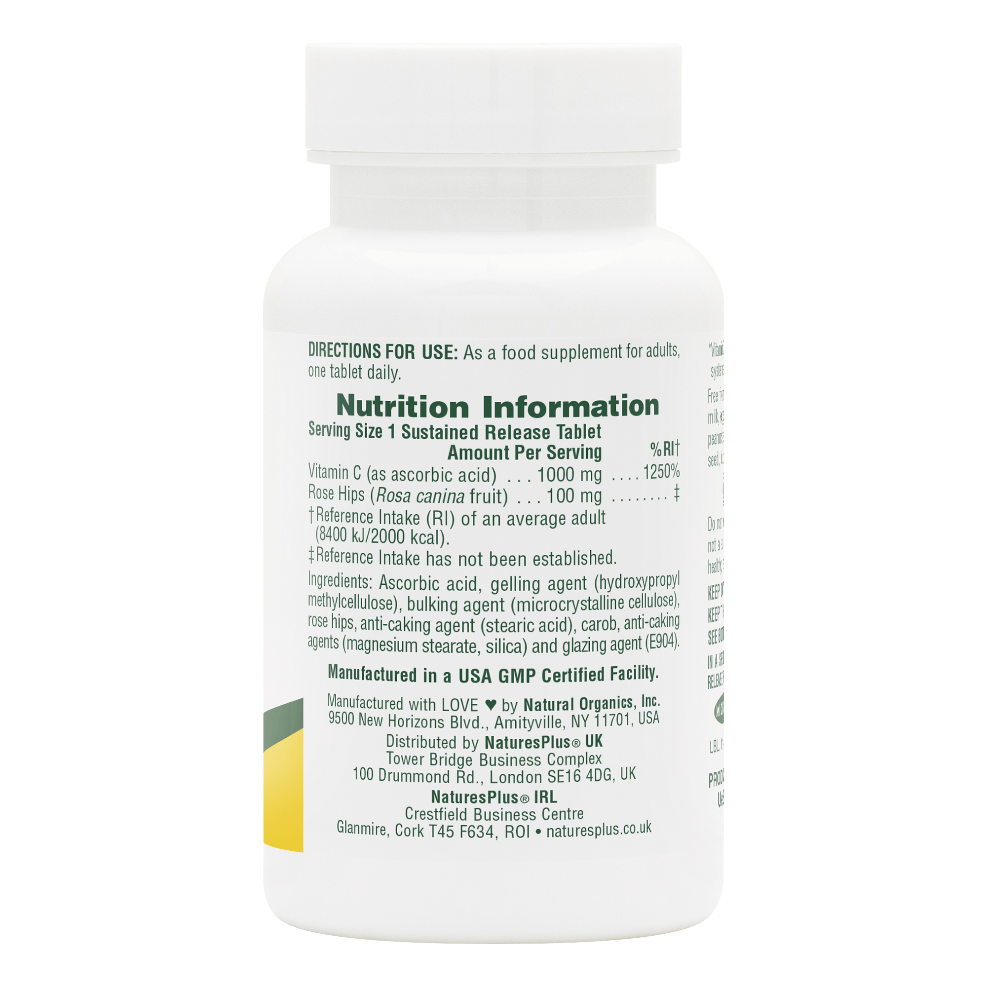 Vitamin C 1000 mg with Rose Hips Sustained Release Tablets