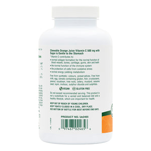 Second side product image of NaturesPlus Orange Juice C 500 mg Chewable containing NaturesPlus Orange Juice C 500 mg Chewable