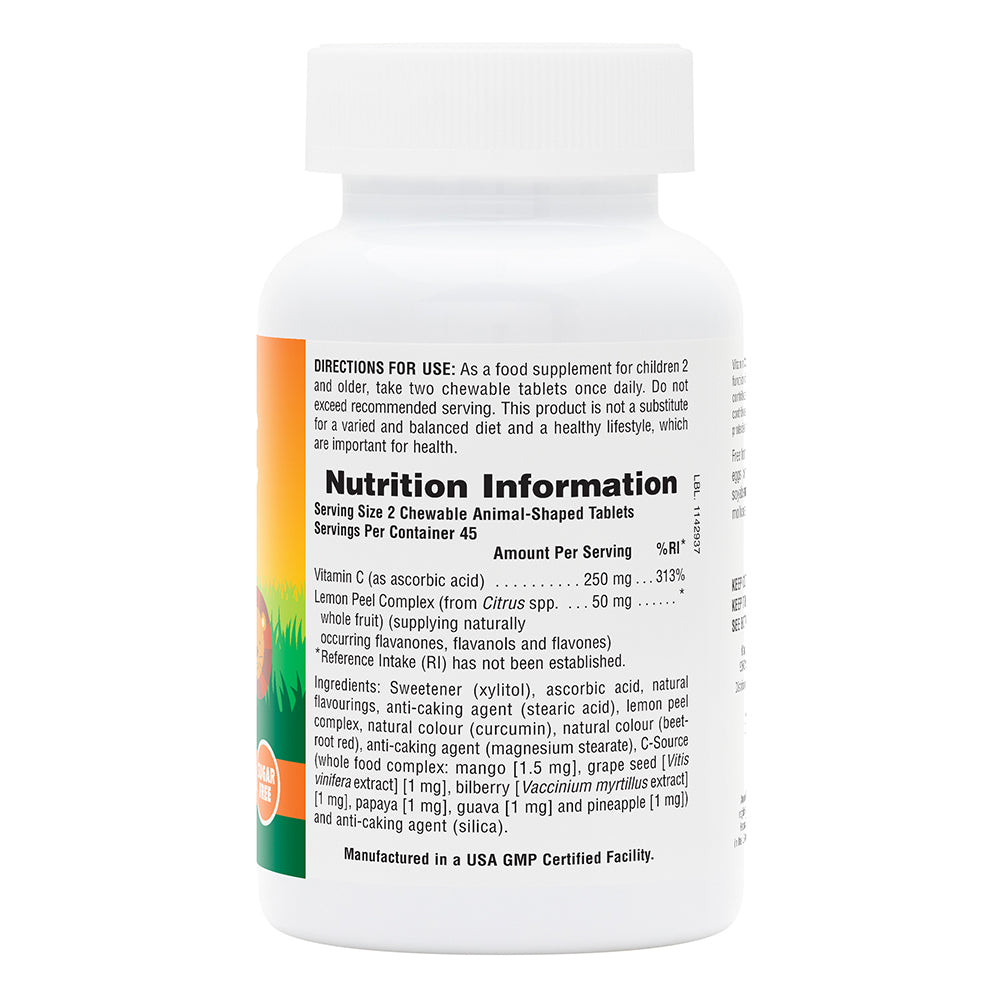 product image of Animal Parade® Sugar-Free Vitamin C Children's Chewables containing Animal Parade® Sugar-Free Vitamin C Children's Chewables