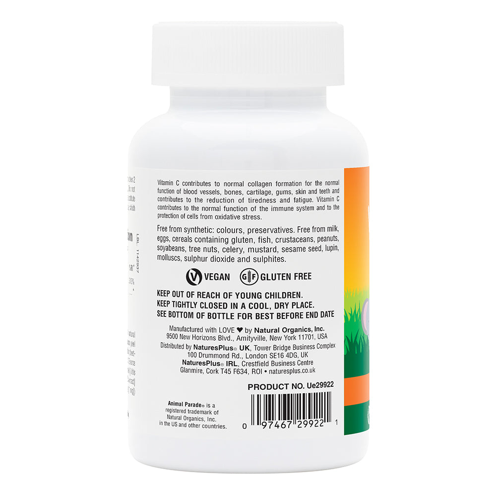 product image of Animal Parade® Sugar-Free Vitamin C Children's Chewables containing Animal Parade® Sugar-Free Vitamin C Children's Chewables