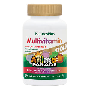 Frontal product image of Animal Parade® GOLD Multivitamin Childrens Chewables - Assorted containing 60 Count