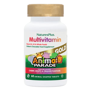 Frontal product image of Animal Parade® GOLD Multivitamin Childrens Chewables - Assorted containing 60 Count