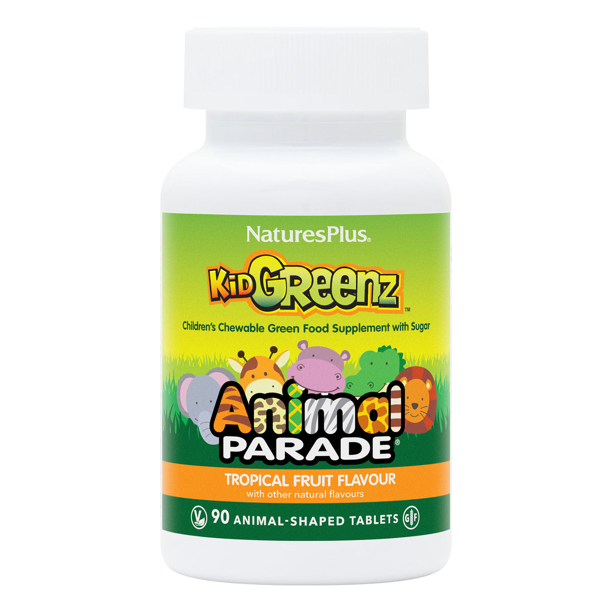 product image of Animal Parade® KidGreenz® Children's Chewables containing Animal Parade® KidGreenz® Children's Chewables