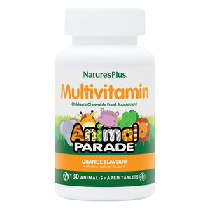 Frontal product image of Animal Parade® Multivitamin Children's Chewables - Orange containing 180 Count