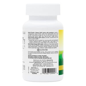 Second side product image of Animal Parade® Omega 3/6/9 Junior Softgels containing Animal Parade® Omega 3/6/9 Junior Softgels