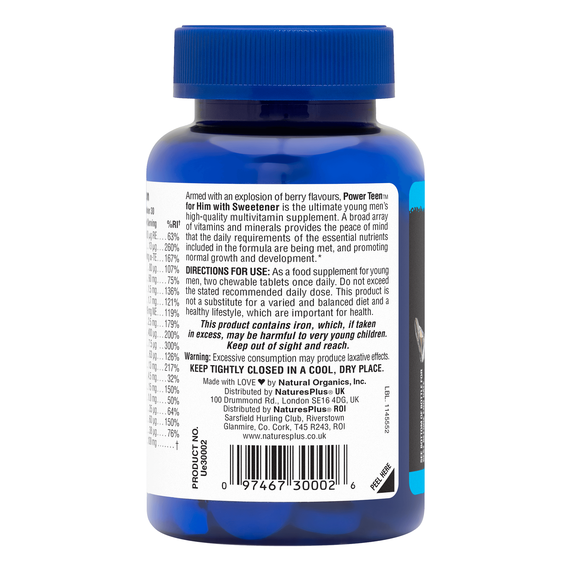 Source of Life® POWER TEEN® For Him Chewables