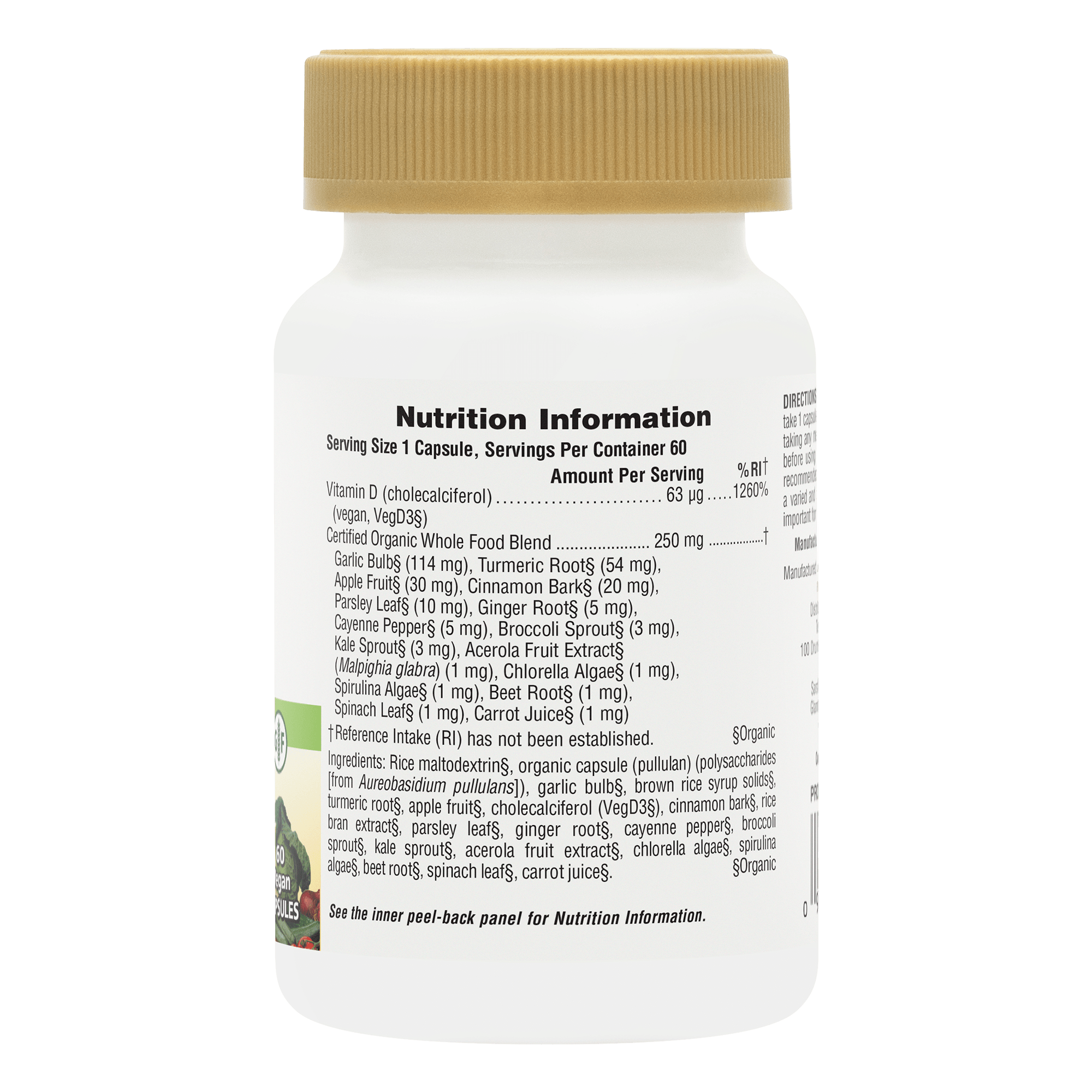 Source of Life Garden Vitamin D3 2500IU Capsules