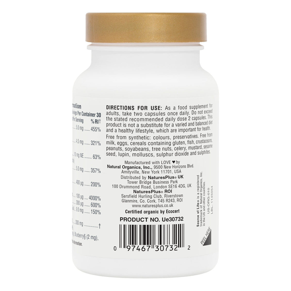 product image of Source of Life® Garden B Complex Capsules containing Source of Life® Garden B Complex Capsules
