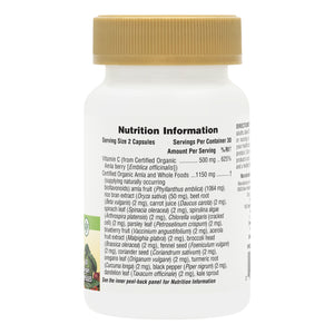 First side product image of Source of Life® Garden Vitamin C 500 mg Capsules containing Source of Life® Garden Vitamin C 500 mg Capsules