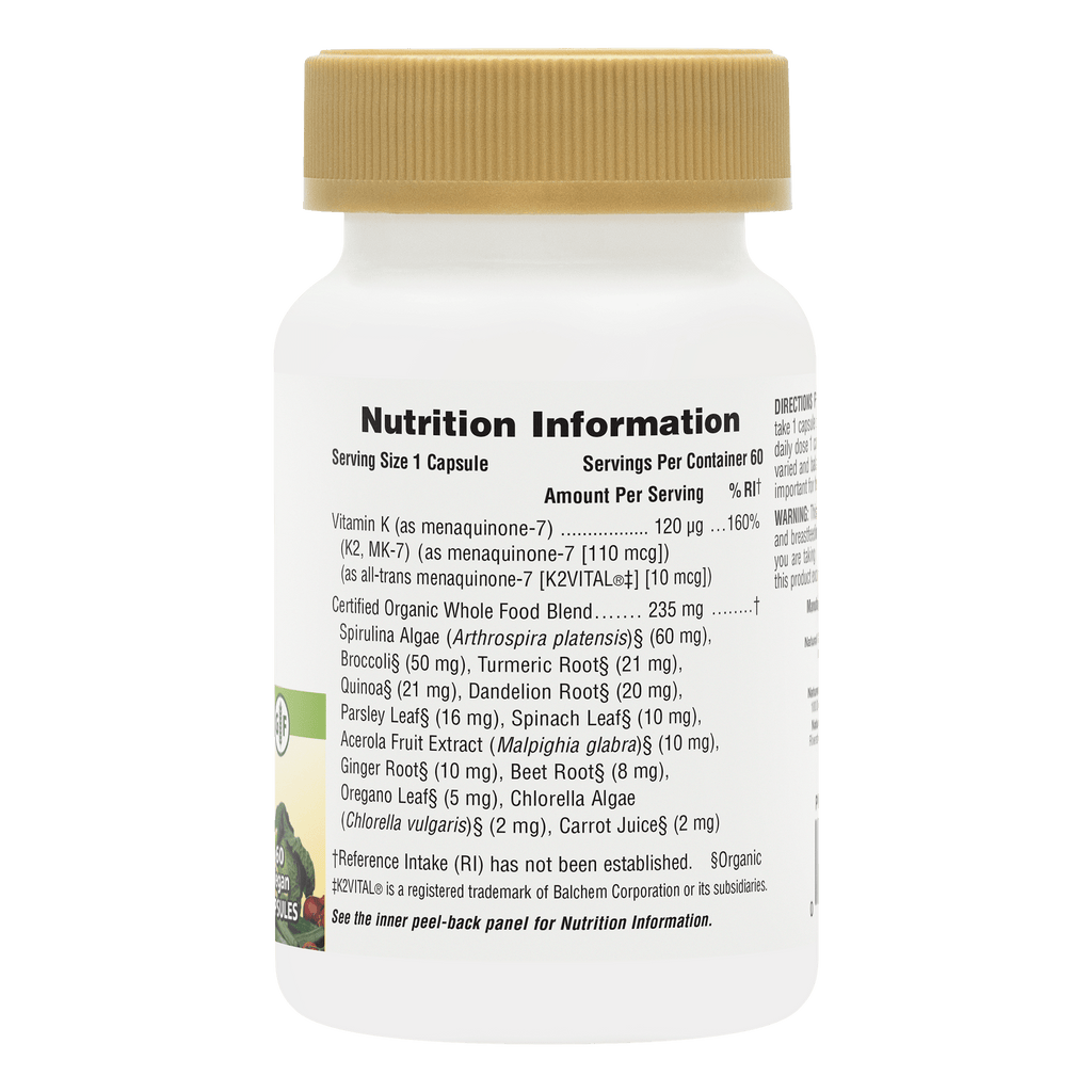 Source of Life® Garden Vitamin K2 120 mcg Capsules