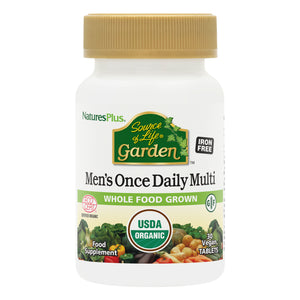Frontal product image of Source of Life® Garden Men's Once Daily Multivitamin Tablets containing Source of Life® Garden Men's Once Daily Multivitamin Tablets