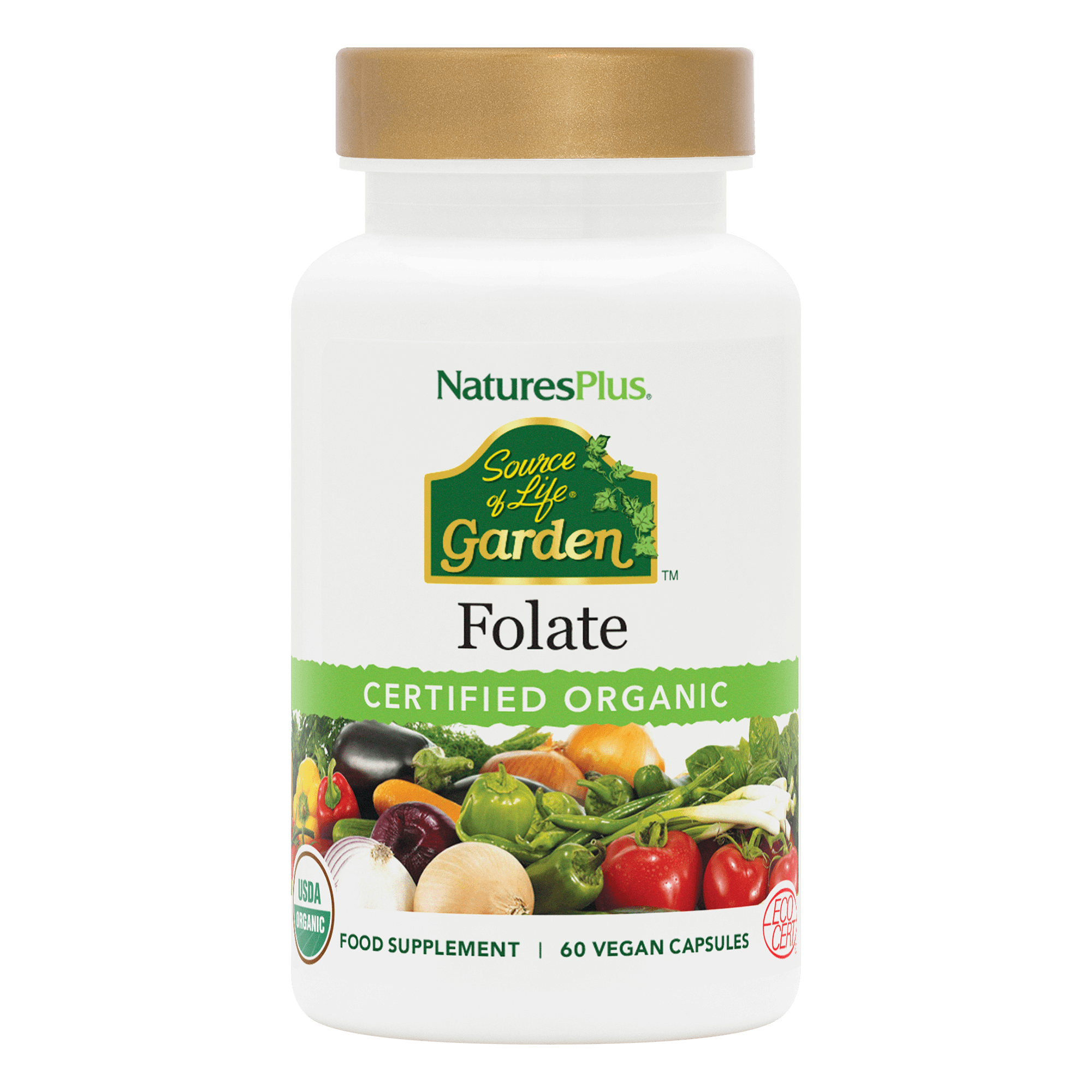 Source of Life® Garden Folate Capsules