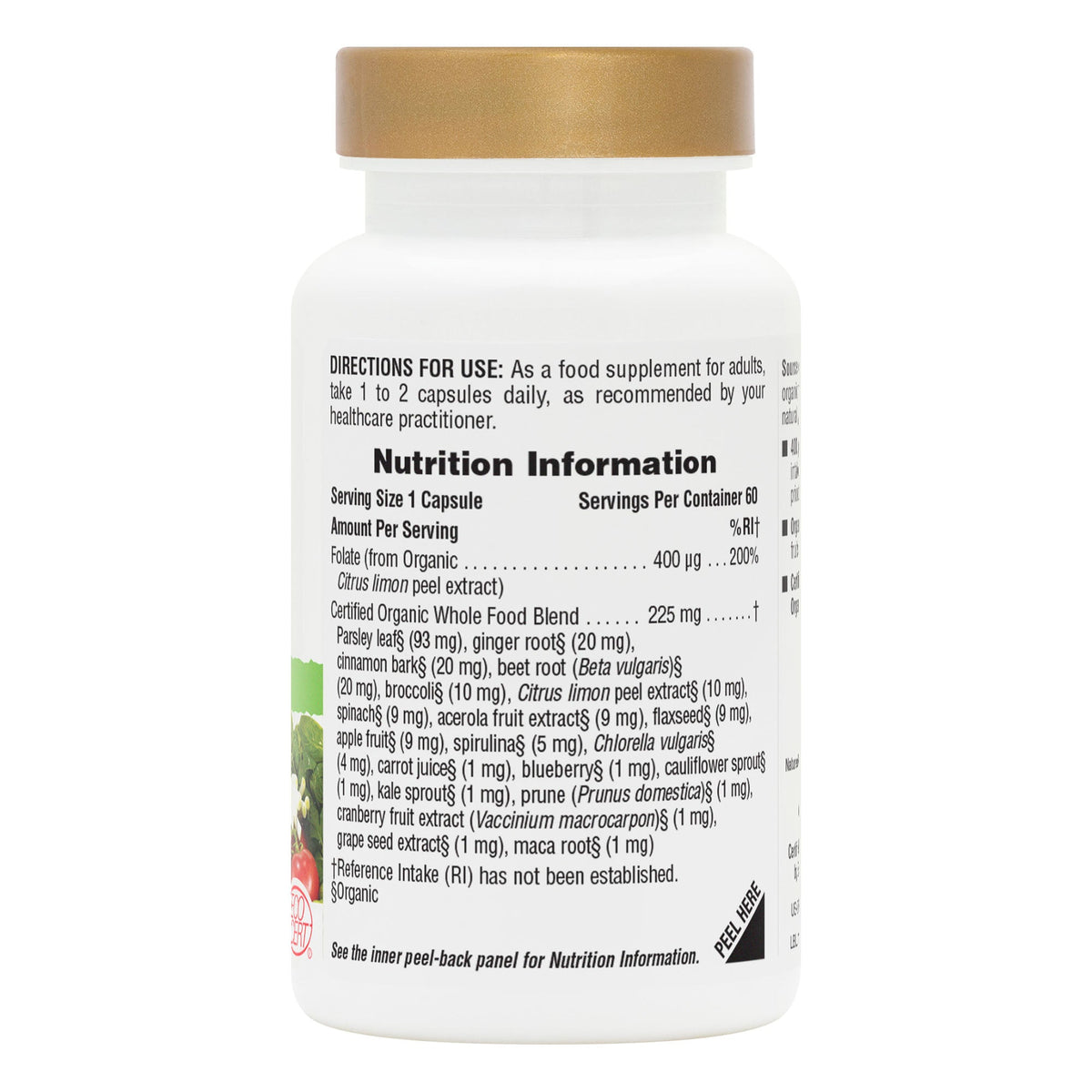 product image of Source of Life® Garden Folate Capsules containing Source of Life® Garden Folate Capsules