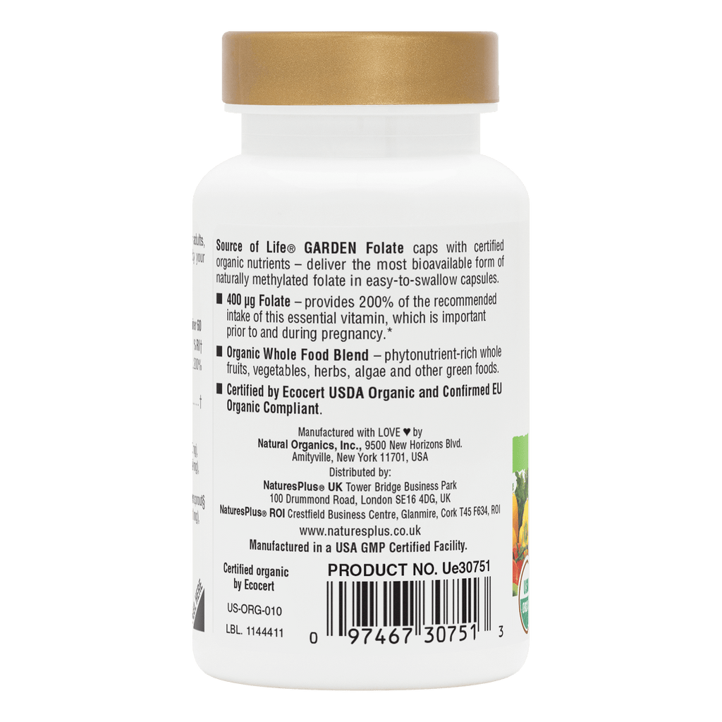 Source of Life® Garden Folate Capsules