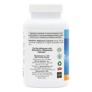 Second side product image of Magnesium Capsules containing Magnesium Capsules