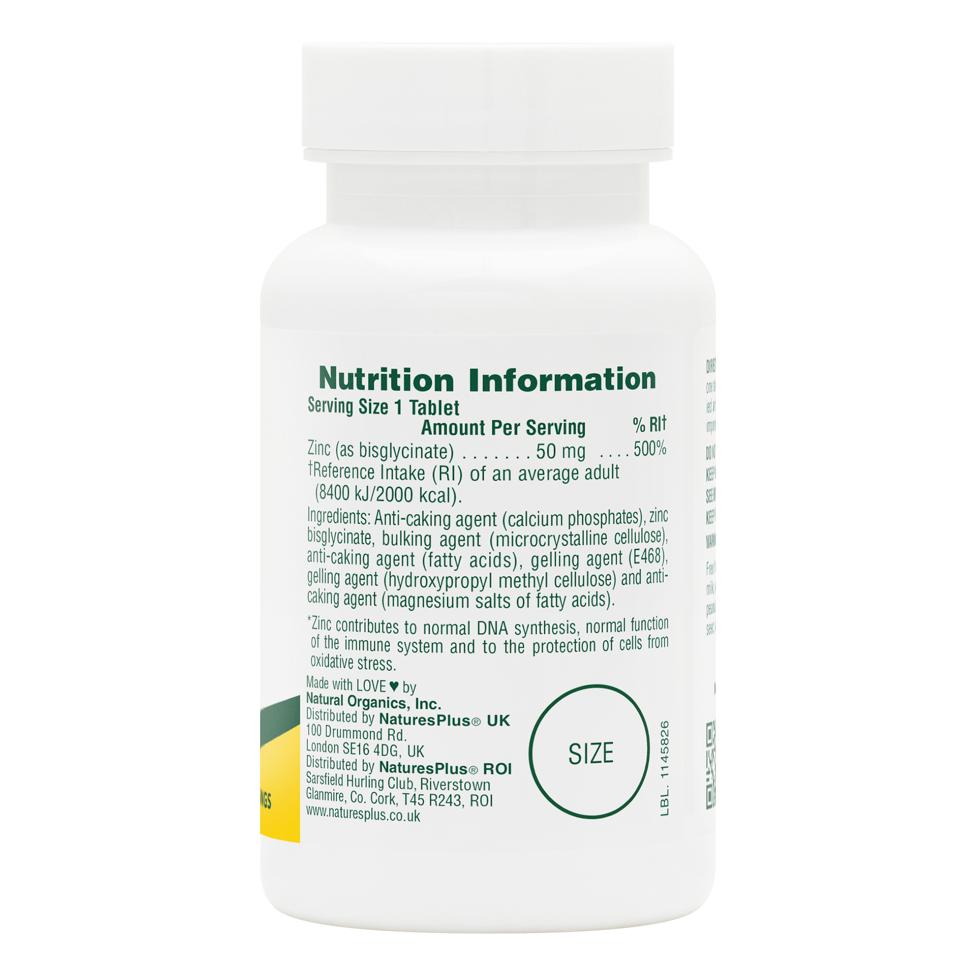 Zinc 50 mg Tablets