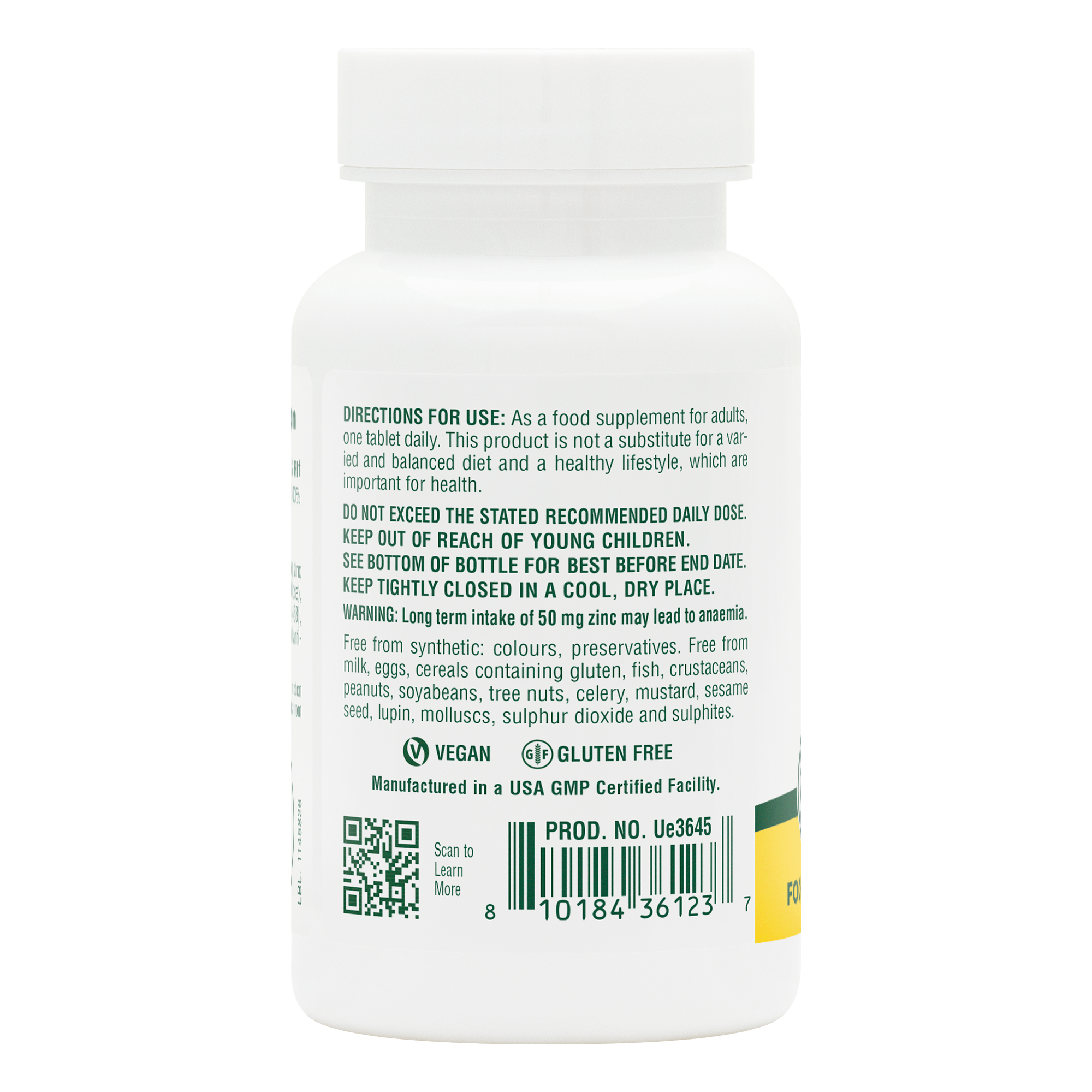 Zinc 50 mg Tablets