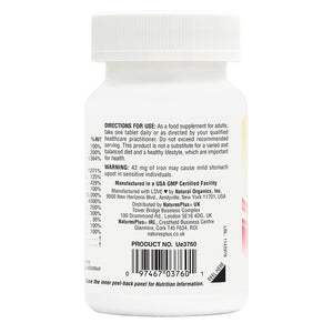 Second side product image of HEMA-PLEX® Iron Tablets containing HEMA-PLEX® Iron Tablets
