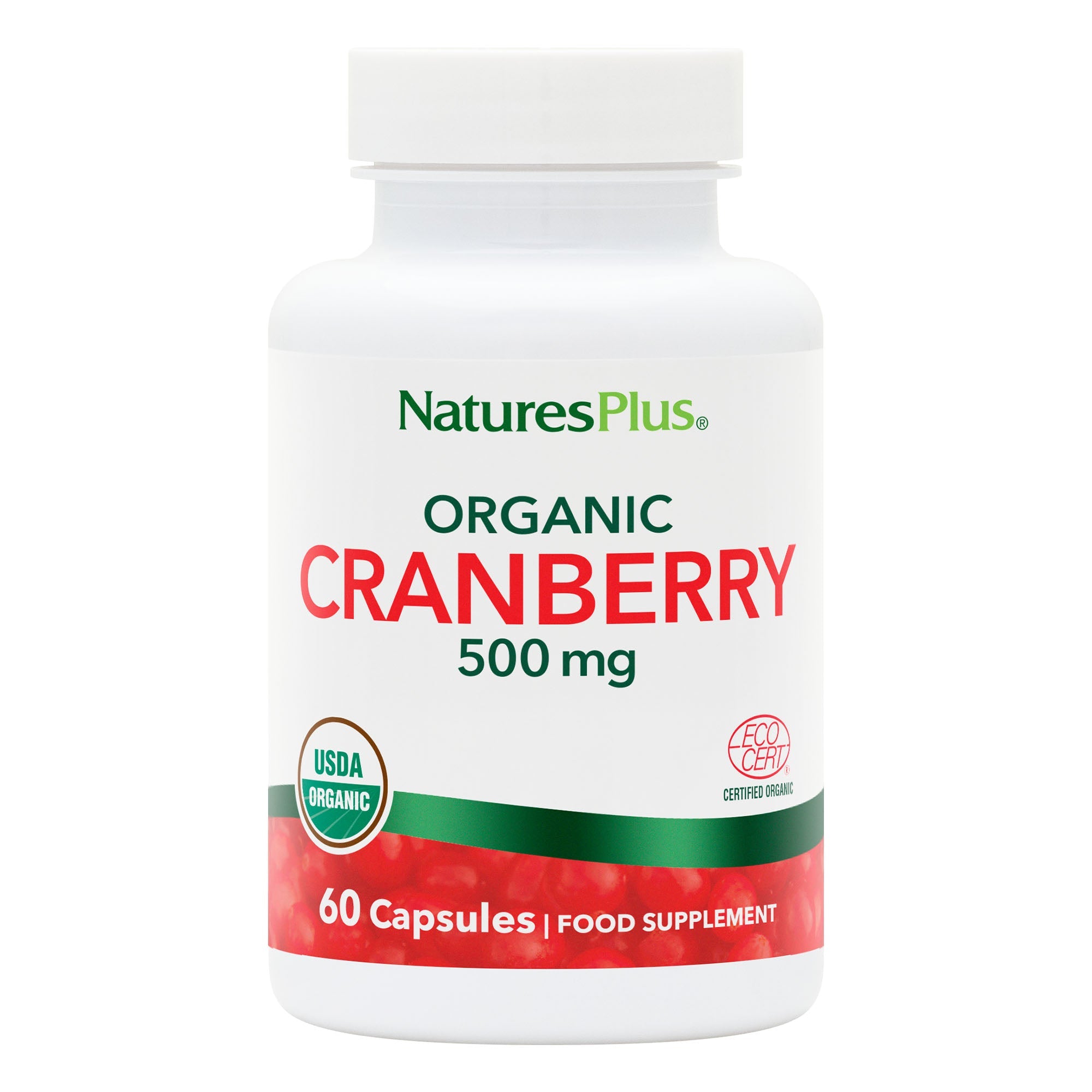 Organic Cranberry 500 mg Capsules