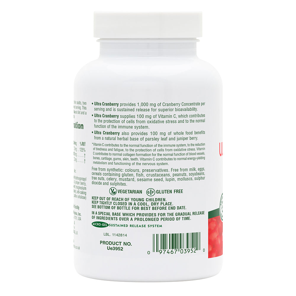 product image of Ultra Cranberry 1000® Sustained Release Tablets containing 120 Count