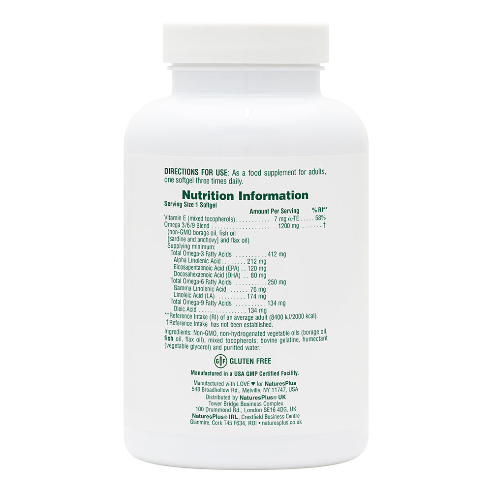 product image of Ultra Omega 3/6/9 Softgels containing Ultra Omega 3/6/9 Softgels