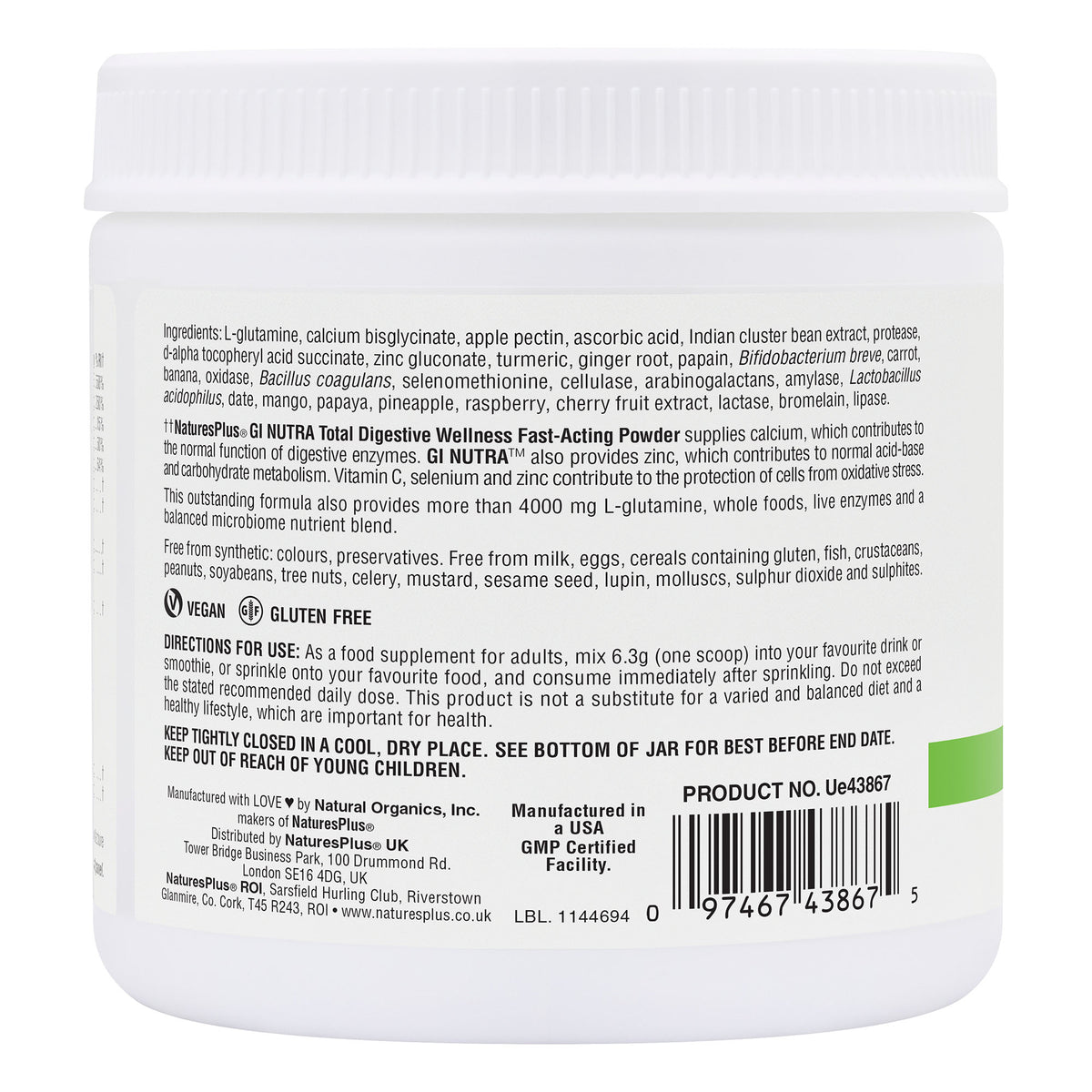product image of GI NUTRA™ Drink Powder containing 0.38 LB
