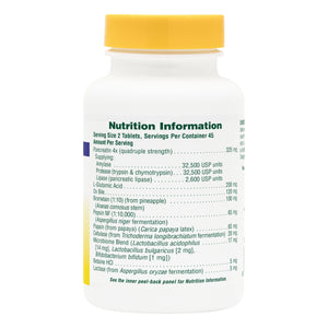First side product image of Ultra-Zyme® Tablets containing Ultra-Zyme® Tablets