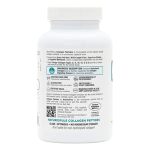 Second side product image of Collagen Peptides Capsules containing 120 Count