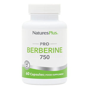 Frontal product image of NaturesPlus PRO Berberine 750 MG containing NaturesPlus PRO Berberine 750 MG