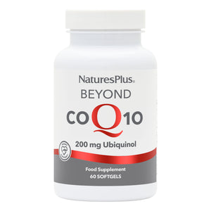 Frontal product image of Beyond CoQ10® 200 mg Softgels containing 60 Count