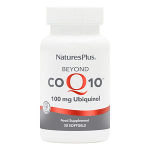 Frontal product image of Beyond CoQ10® 100 mg Softgels containing 30 count