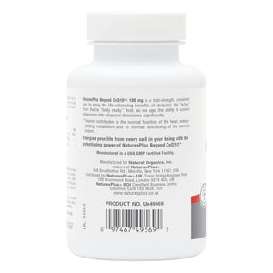 Second side product image of Beyond CoQ10® 100 mg Softgels containing 60 Count