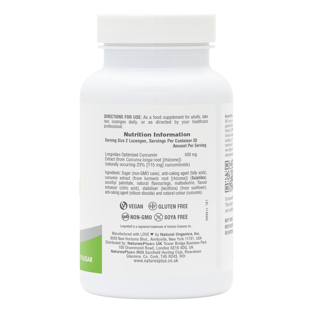 NaturesPlus PRO Curcumin Longvida® 500 MG Lozenges