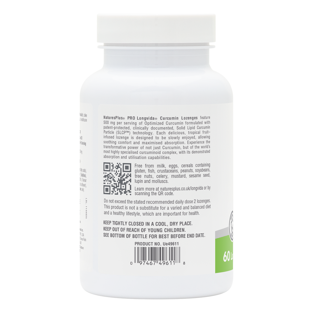 NaturesPlus PRO Curcumin Longvida® 500 MG Lozenges