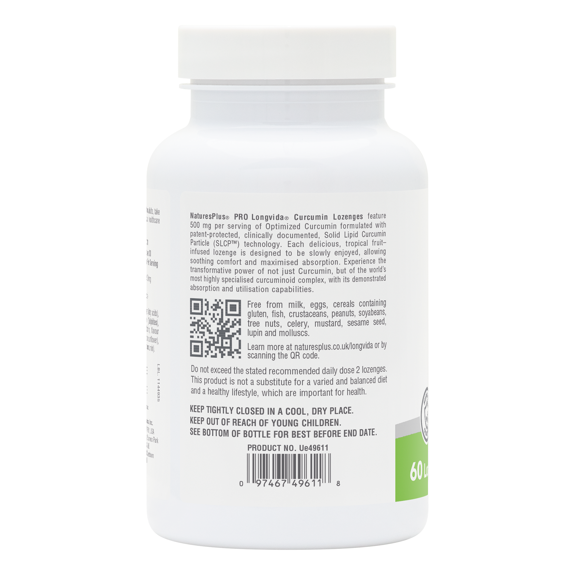 NaturesPlus PRO Curcumin Longvida® 500 MG Lozenges