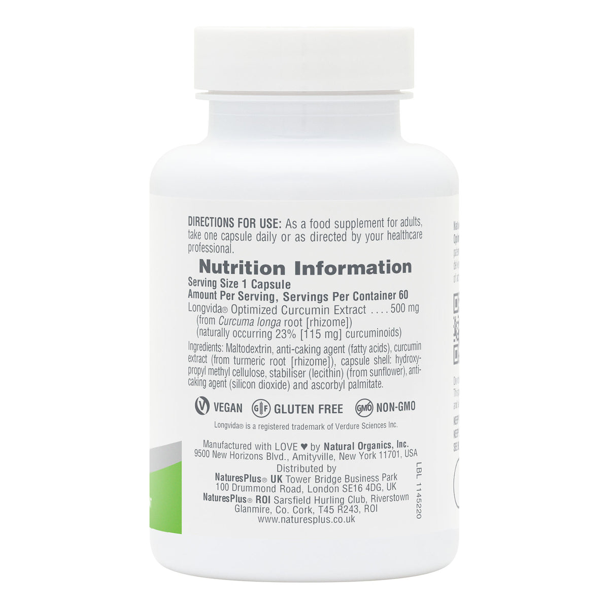product image of NaturesPlus PRO Curcumin Longvida® 500 MG containing 60 Count
