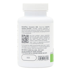 Second side product image of NaturesPlus PRO Curcumin Longvida® 500 MG containing 60 Count