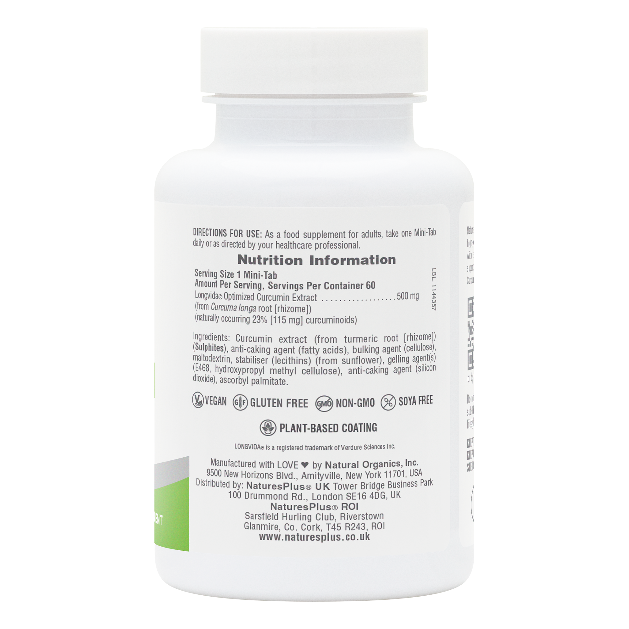 NaturesPlus PRO Curcumin Longvida® 500 MG Mini-Tabs