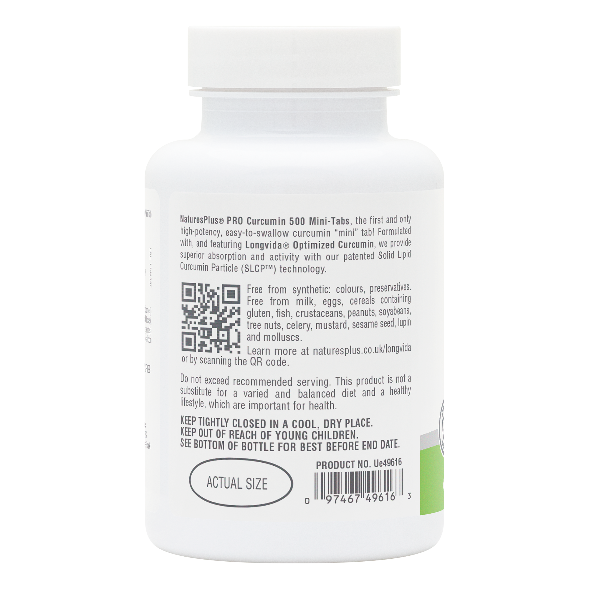 NaturesPlus PRO Curcumin Longvida® 500 MG Mini-Tabs