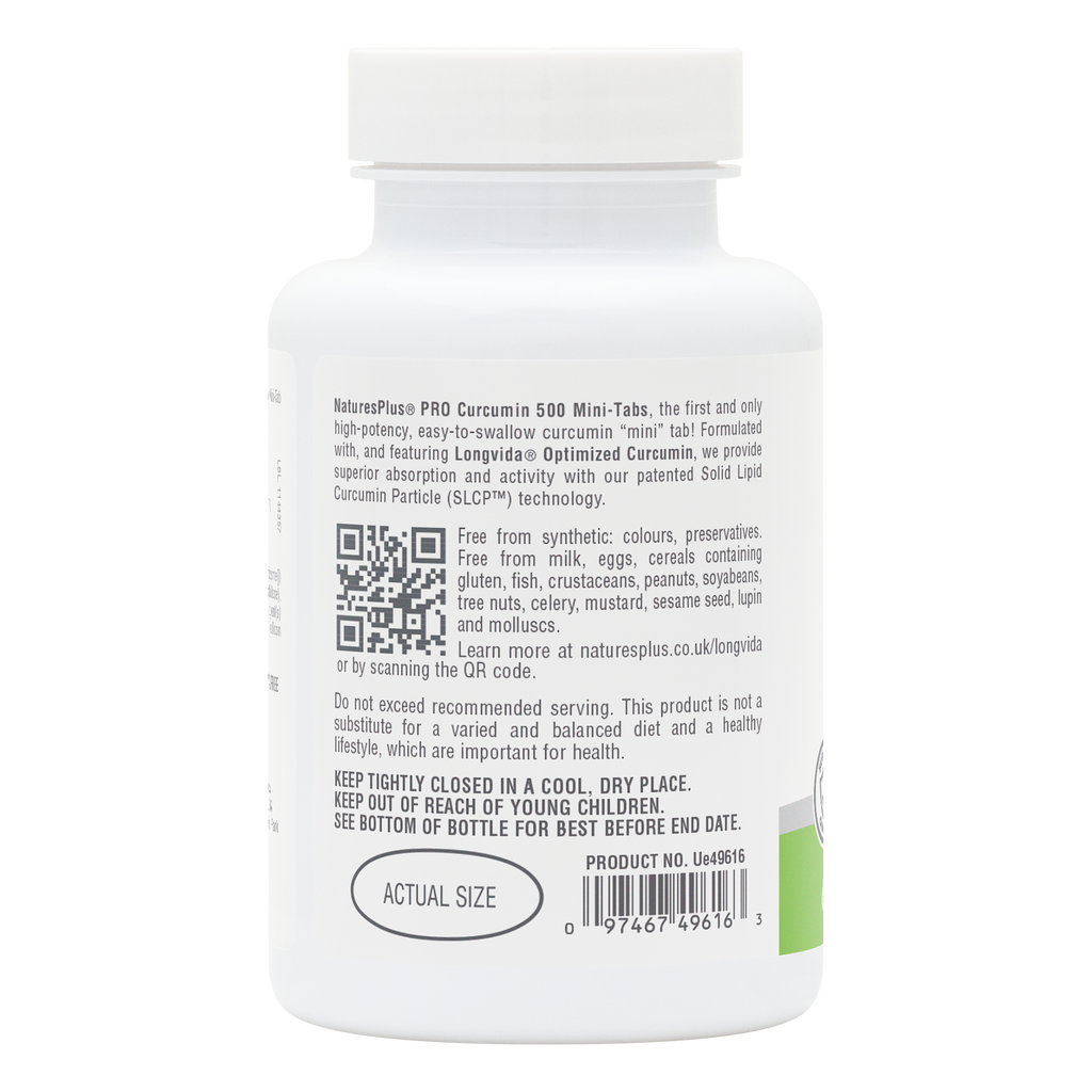 NaturesPlus PRO Curcumin Longvida® 500 MG Mini-Tabs