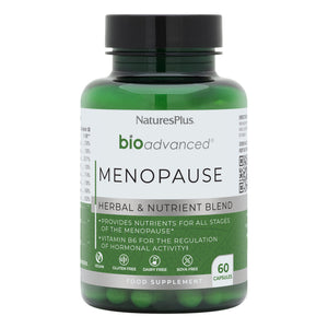 Frontal product image of BioAdvanced Menopause Capsules containing BioAdvanced Menopause Capsules