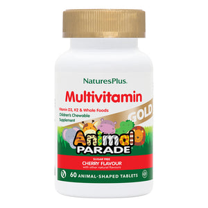 Frontal product image of Animal Parade® GOLD Multivitamin Children's Chewables - Cherry containing 60 Count