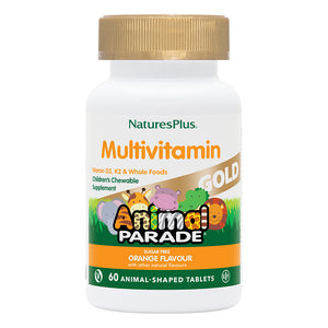 Frontal product image of Animal Parade® GOLD Multivitamin Children's Chewables - Orange containing 60 Count