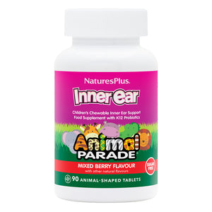 Frontal product image of Animal Parade® Children's Inner Ear Support Chewables containing Animal Parade® Children's Inner Ear Support Chewables