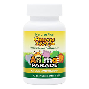 Frontal product image of Animal Parade® Omega 3/6/9 Junior Softgels containing Animal Parade® Omega 3/6/9 Junior Softgels