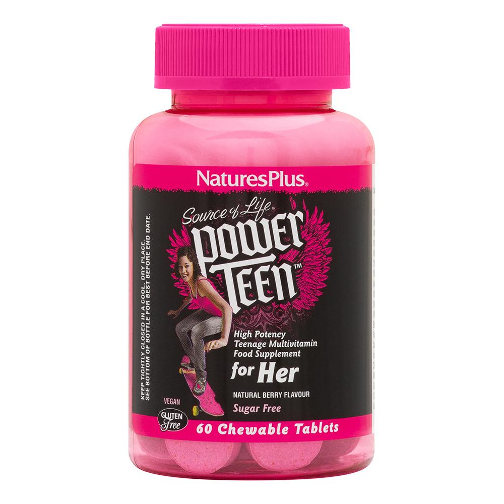 product image of Source of Life® POWER TEEN® For Her Chewables containing 60 Count